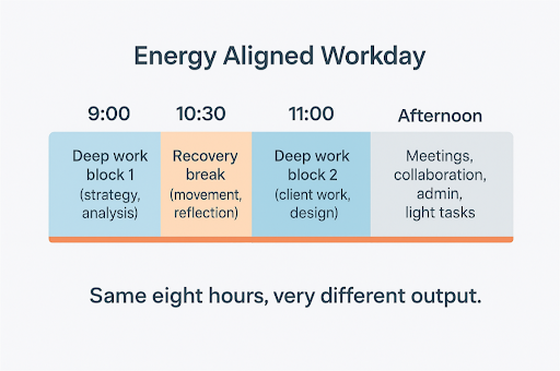 Work Week Energy Level Energy Management Over Time Management: Unlocking Productivity Through ...